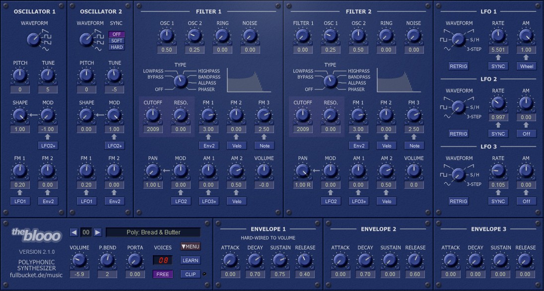 Full Bucket Music Released The Blooo - FREE Polyphonic Synthesizer For ...