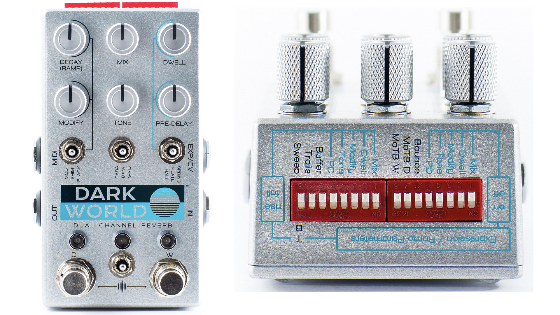 dual channel reverb pedal