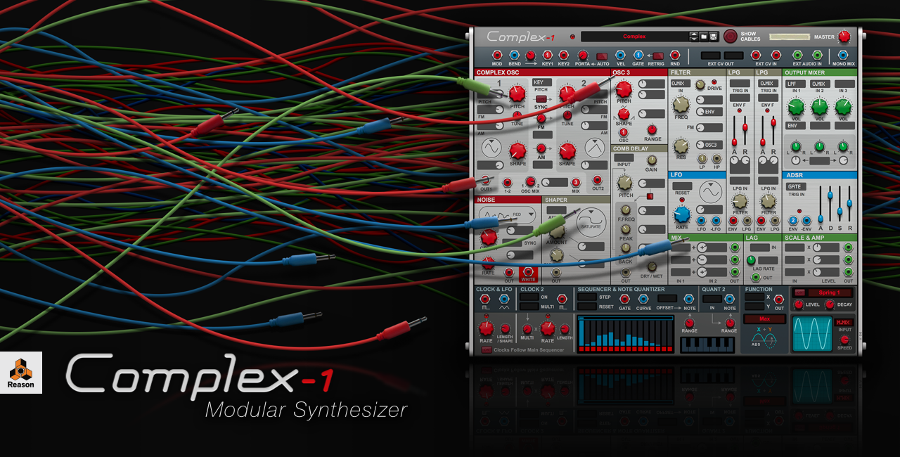 latin Styre Indskrive News: Propellerhead Software Complex-1 West-Coast Synthesizer!