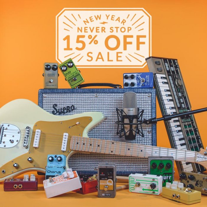 Reverb's New Year Never Stop Sale