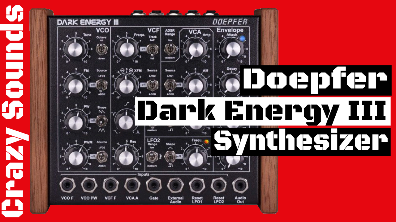 Doepfer Dark Energy III Analog Synthesizer Crazy Sound Demo!