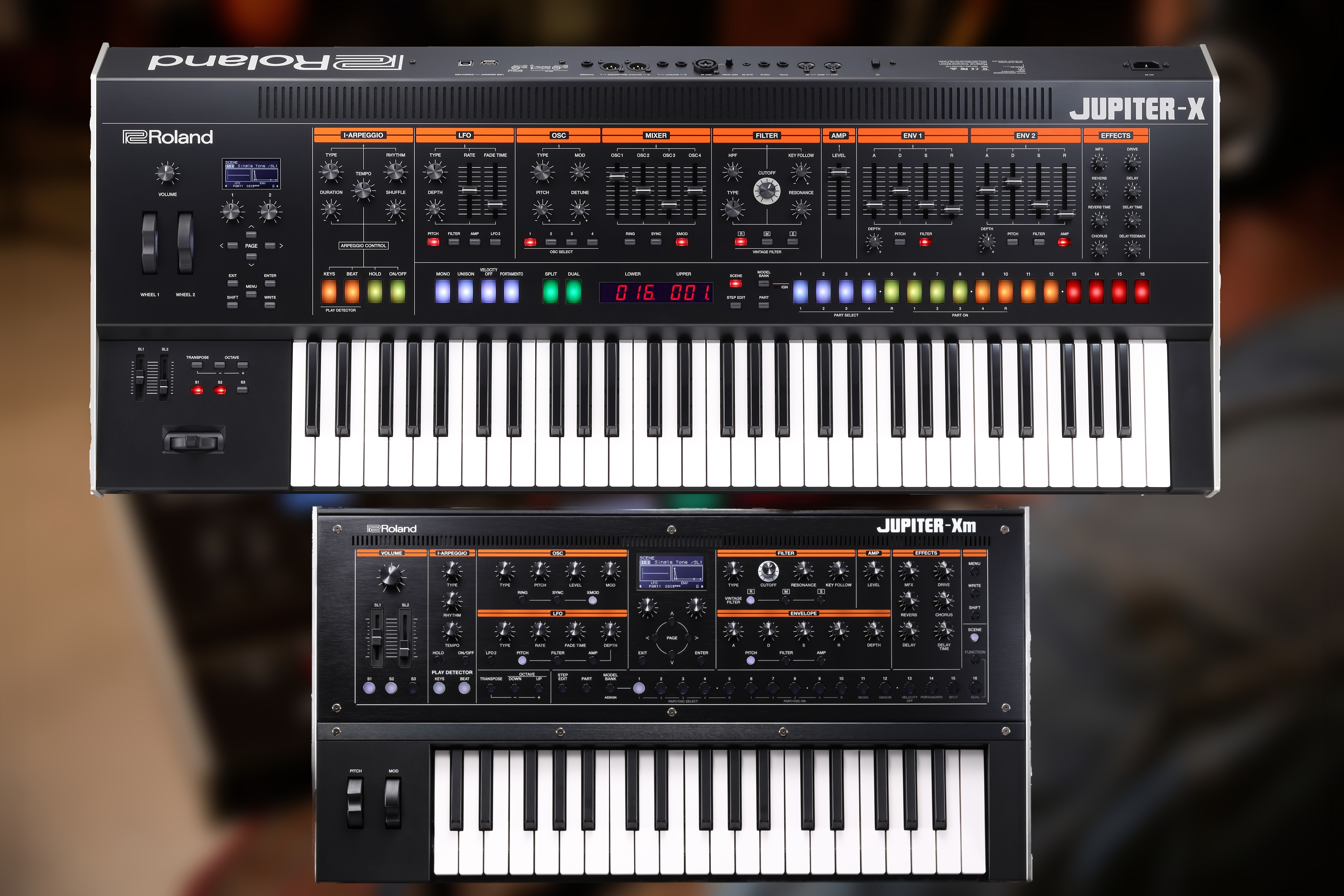 Roland Jupiter X & Xm, New Multi-Timbral Digital Synthesizers