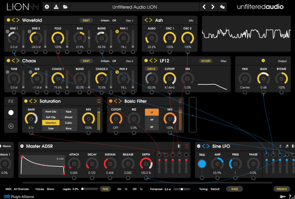 Unfiltered Audio Lion Synthesizer