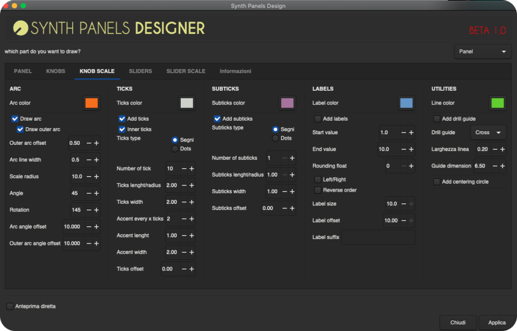 Synth Panels Designer