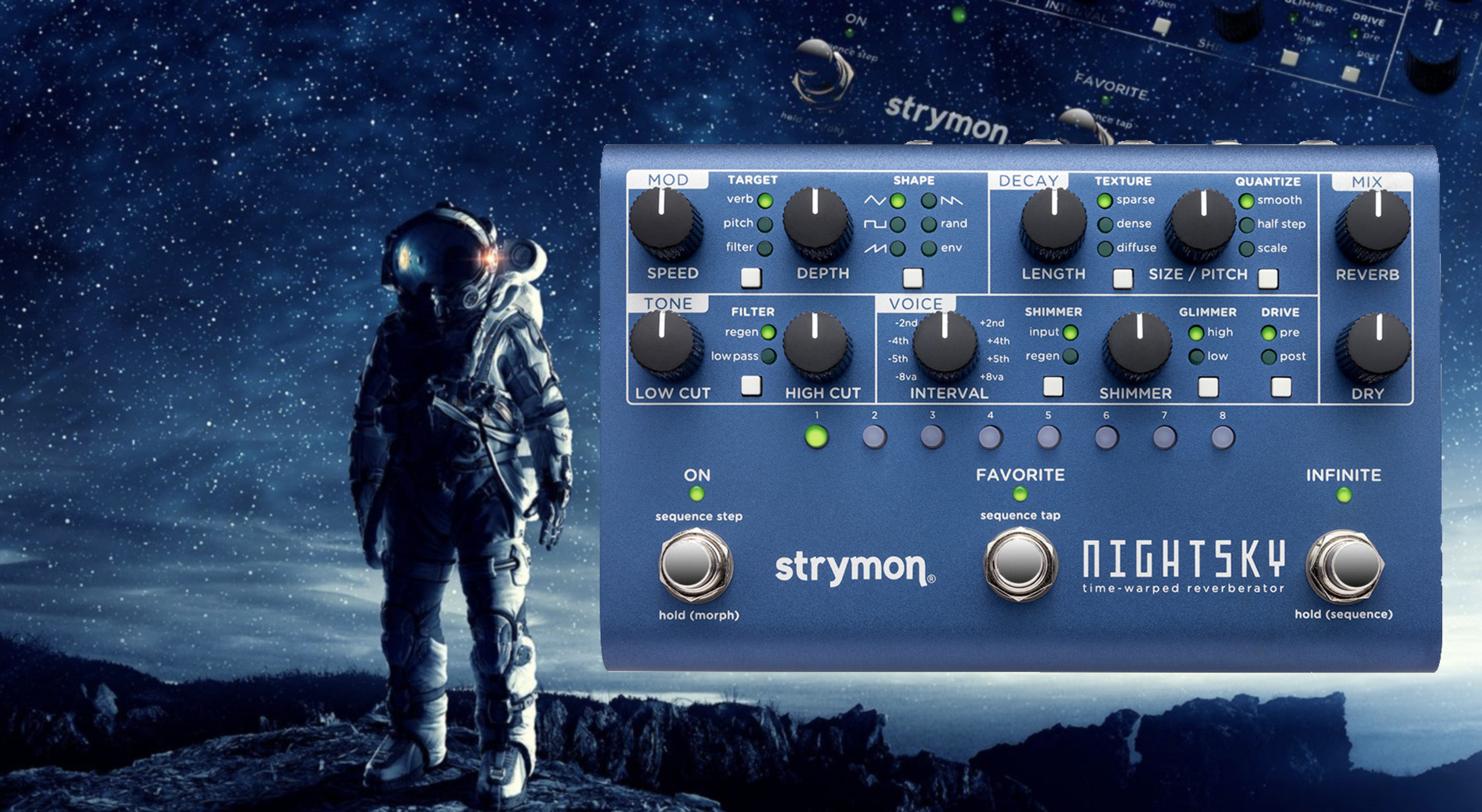 Strymon NightSky, A Sequencing Reverb For Undiscovered Sound