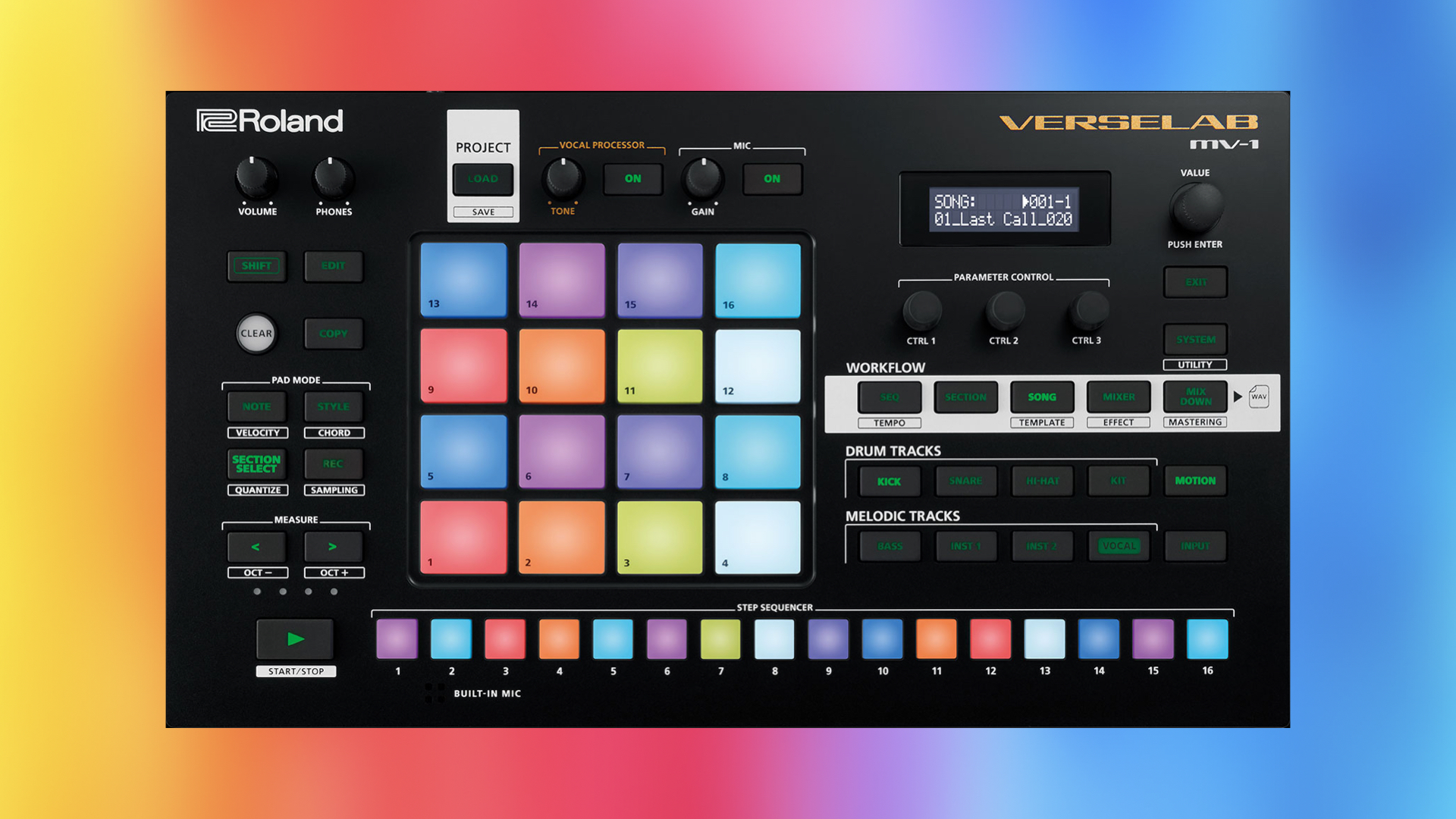 Roland VERSELAB MV-1, All-In-One Zen-Core Powered Groovebox 