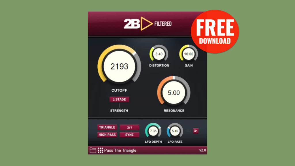 2B Filtered free plugin