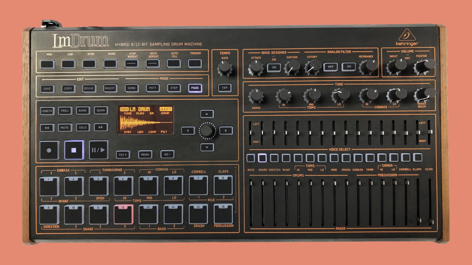 Behringer LmDrum, Clone Of Roger Linn's Legendary LinnDrum Drum Machine