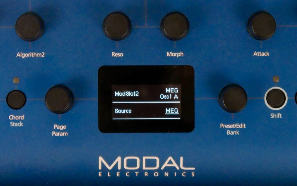 Modal Cobalt8 modulation matrix
