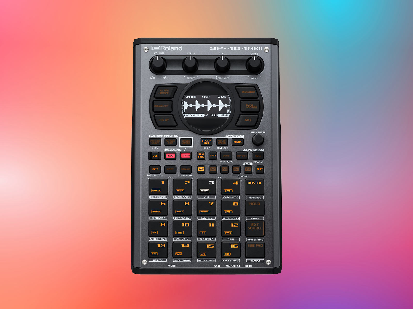 Leak: Roland SP-404 mkII with velocity-sensitive pads, 16GB memory 