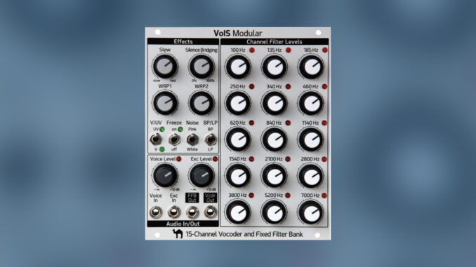 VoIS 15-channel vocoder and fixed filter bank eurorack