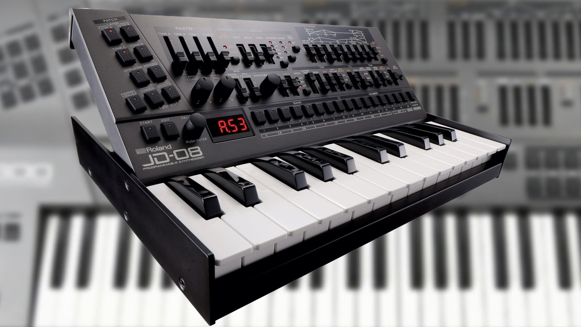 【15%OFF】★Roland JD-800 ローランド シンセサイザー 音出しOK パラメータ不安定 難あり品 取説あり ハードケース付 ローランド