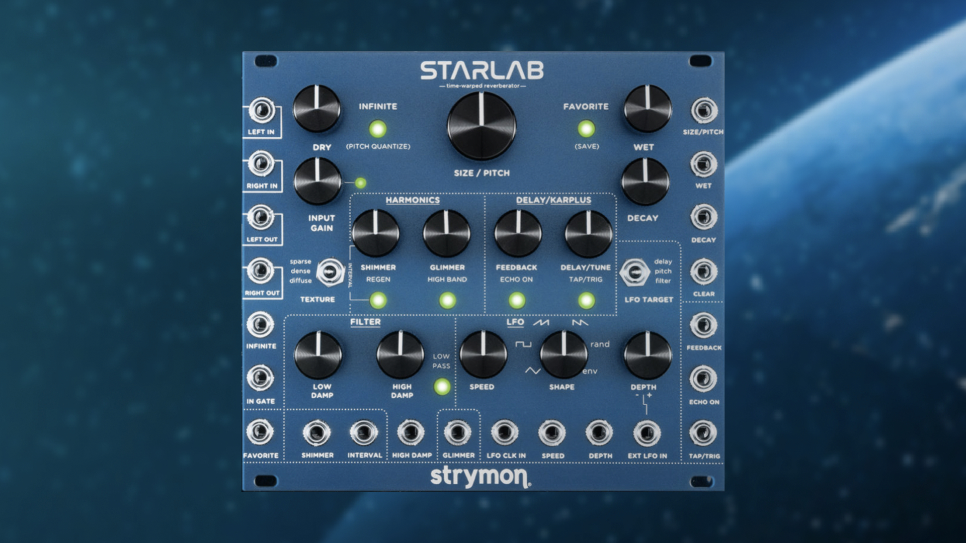 Strymon Starlab, a super lush reverb taking you on a sky surfing