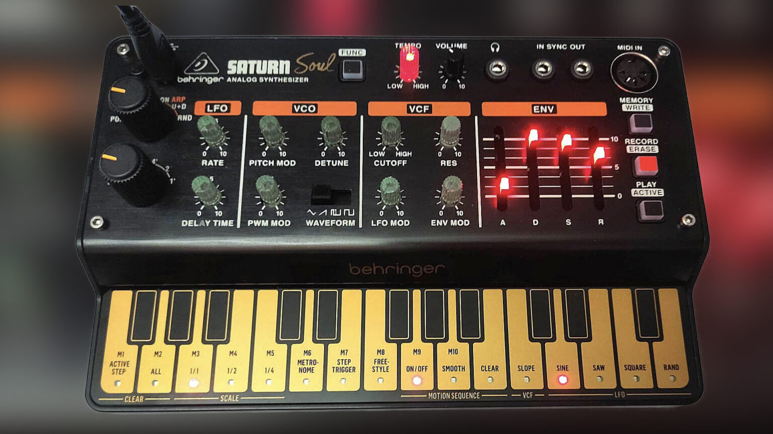 Behringer Saturn, 99 Roland Jupiterinspired poly analog Synthesizer