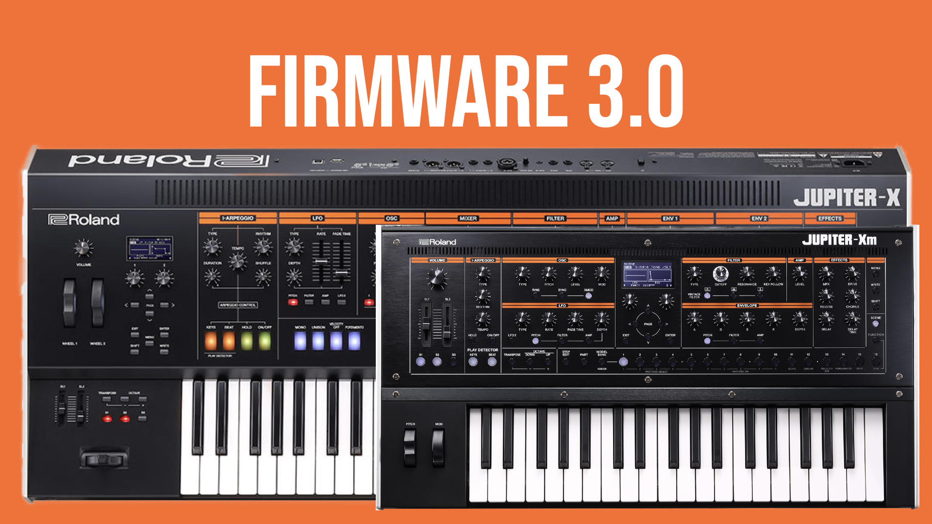 Roland Jupiter-X/Xm 3.0, new firmware adds new Synthesizer model
