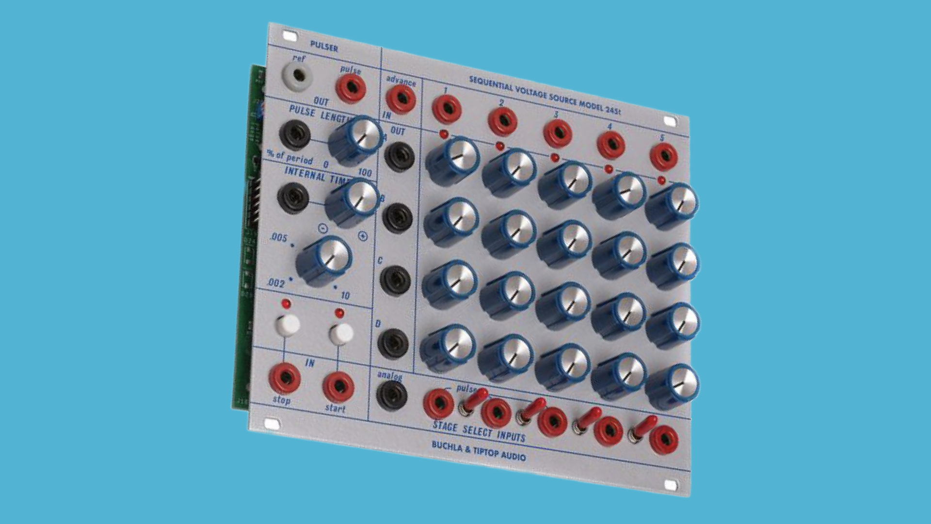 Tiptop Audio Buchla Model 245t sequential voltage source is