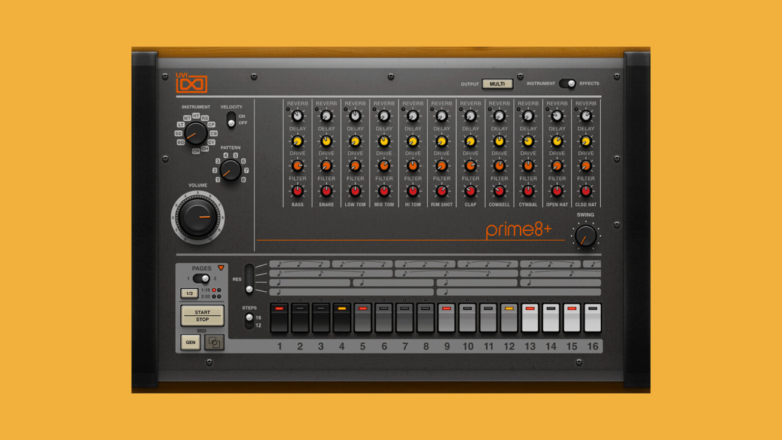 UVI Prime 8+, Sample-based 808 Drum Machine Plugin FREE For Limited Time