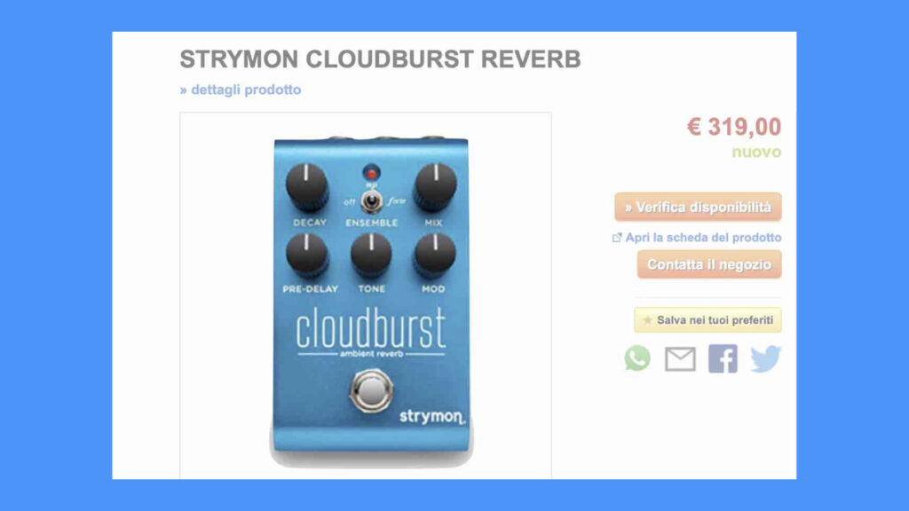 Leak Strymon Cloudburst Reverb