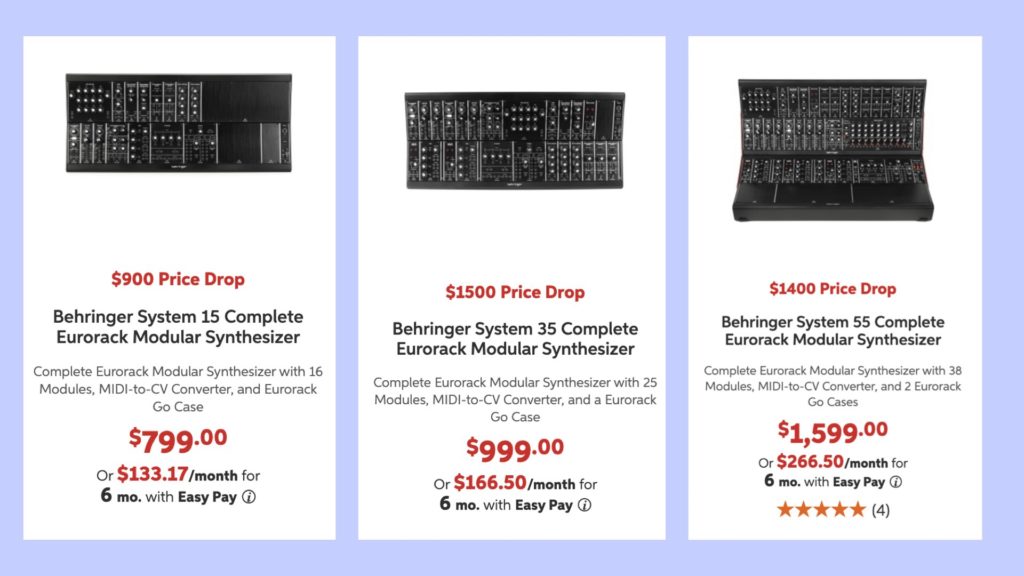 Behringer prices