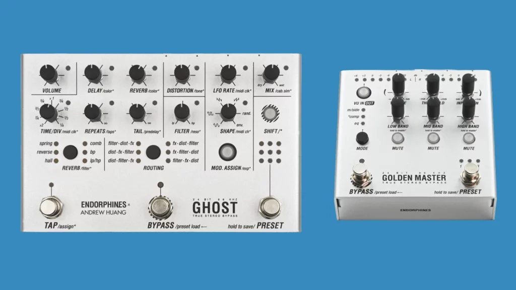 Endorphines Ghost Golden Master pedals