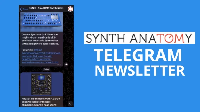 Synth Anatomy Telegram Newsletter