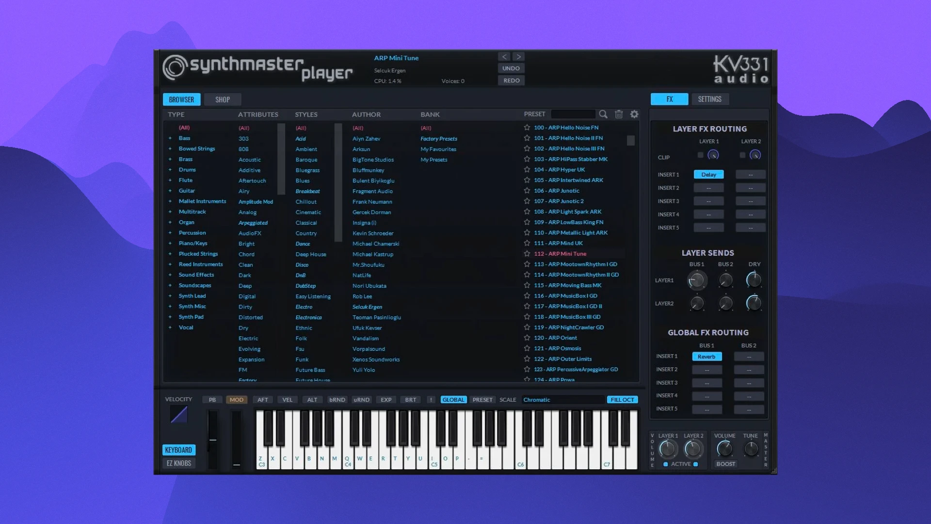 Grab KV331 Audio Synthmaster 2 Player synth plugin for FREE with