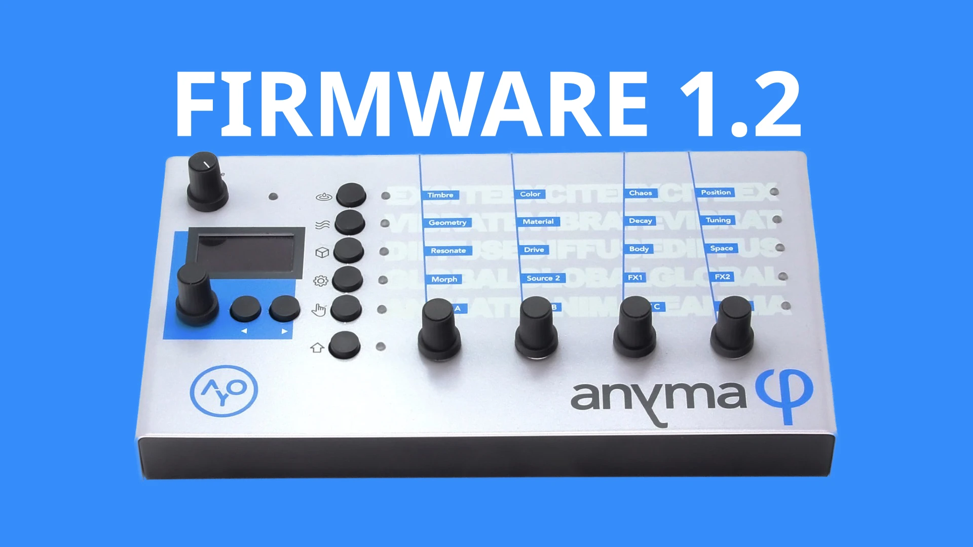 Aodyo Anyma Phi 1.2 free update adds 9 new oscillators and 2 effects