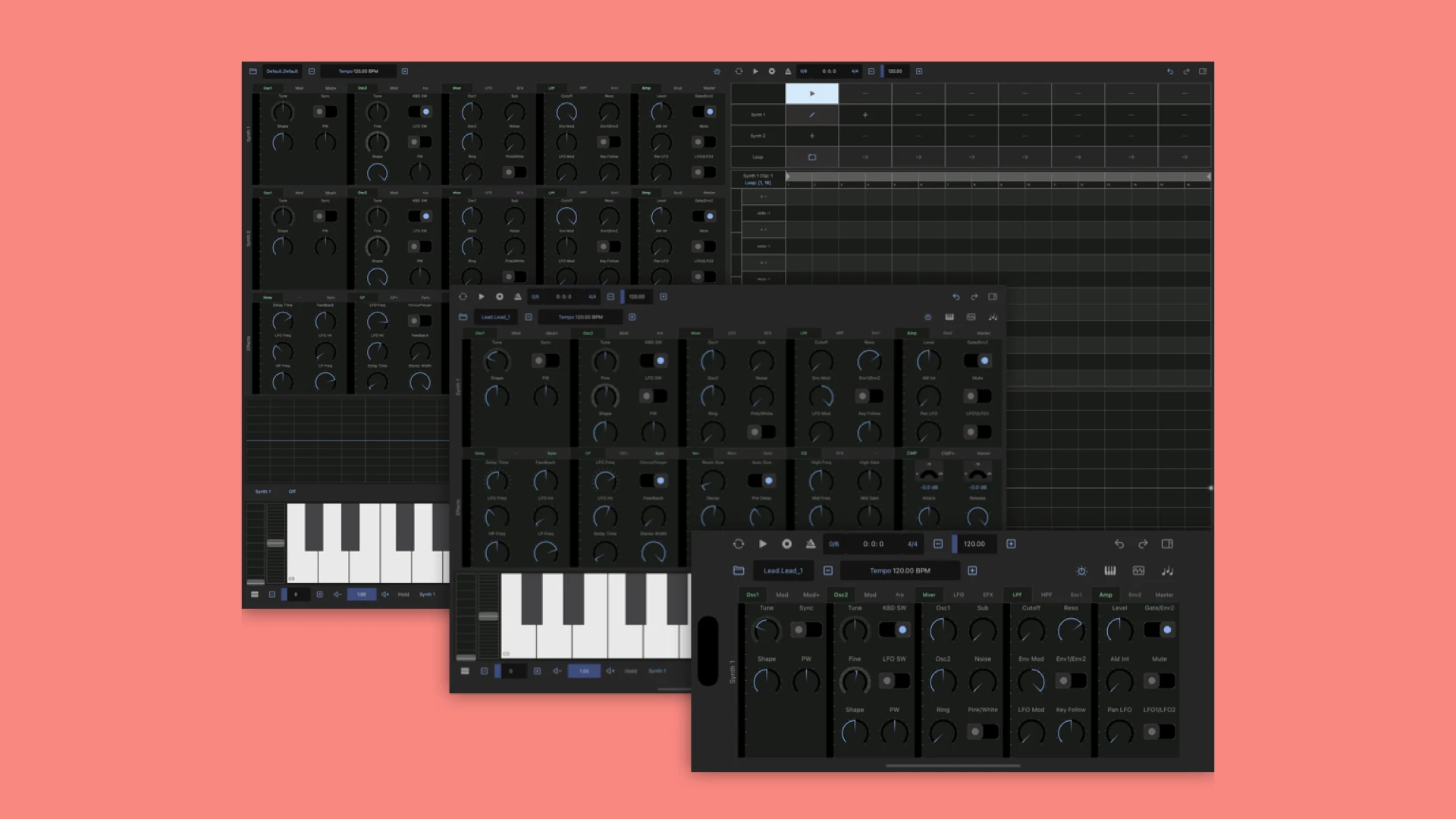 Bi timbral outlet synth