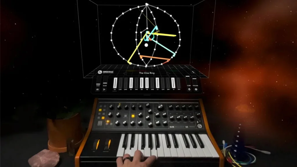 Moog Animoog Galaxy Apple Vision Pro