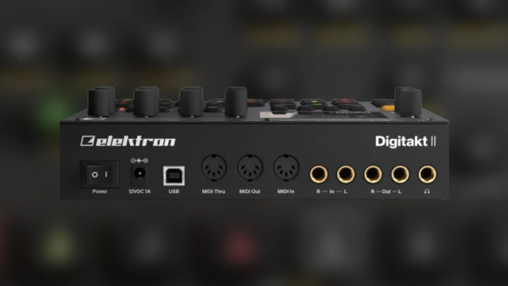 Elektron Digitakt II backside