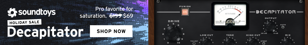 Soundtoys Holiday Sale 2024