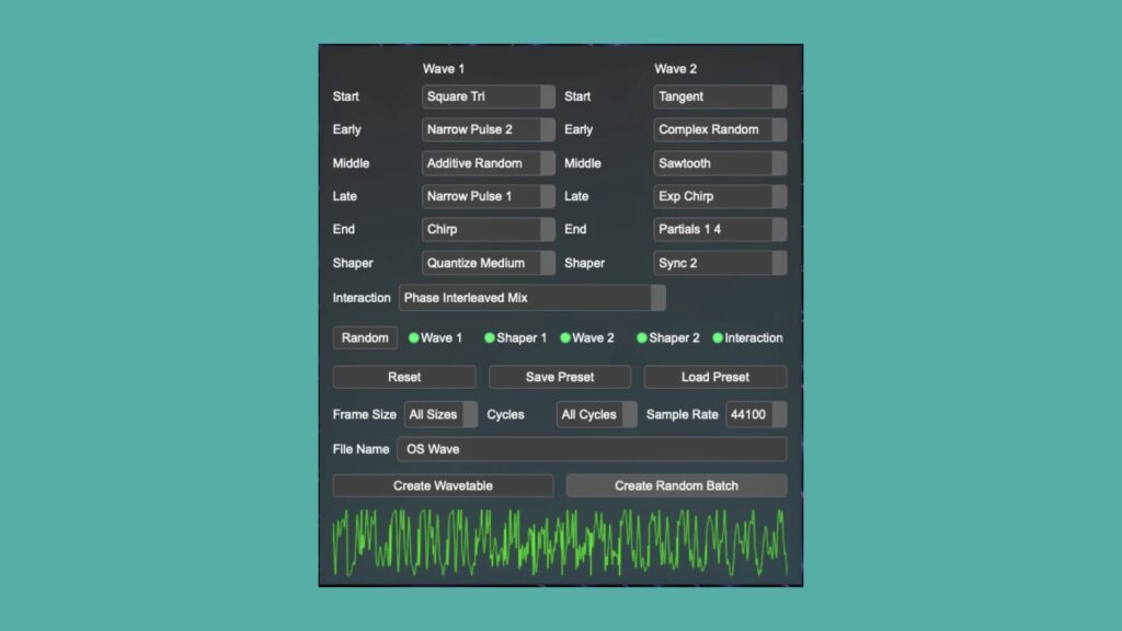 Ocean Swift Wavetable Creator