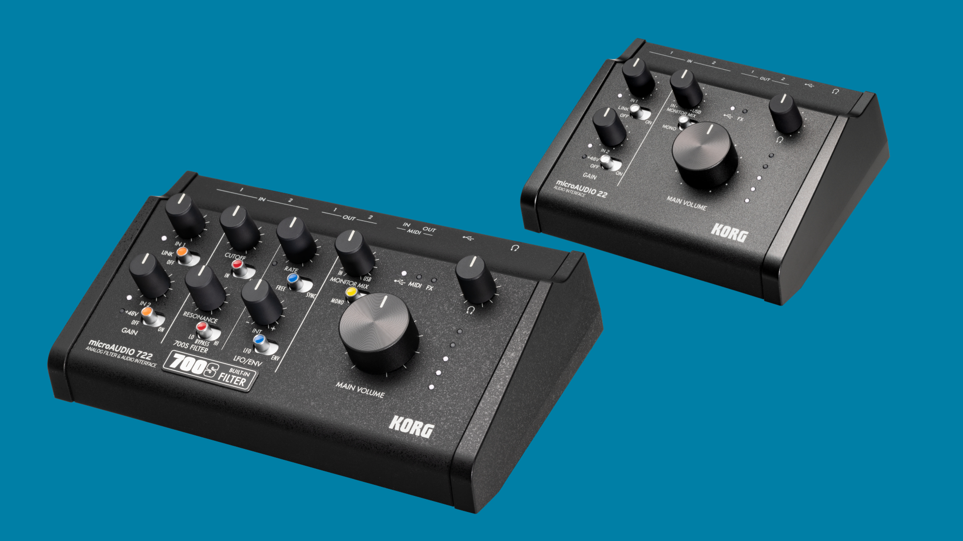 Korg microAudio 22 and 722