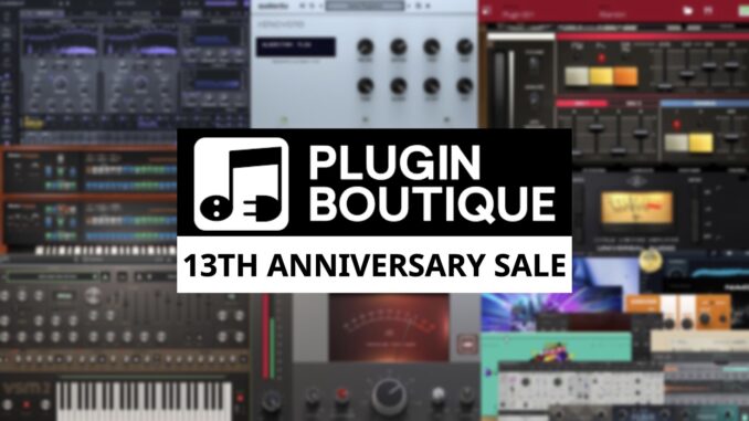 Plugin Boutique 13th anniversary sale