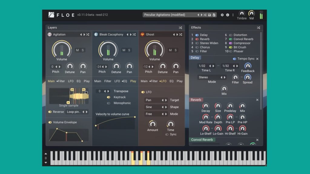FrozenPlain Floe, free open-source multi-layer sampler plugin for macOS ...