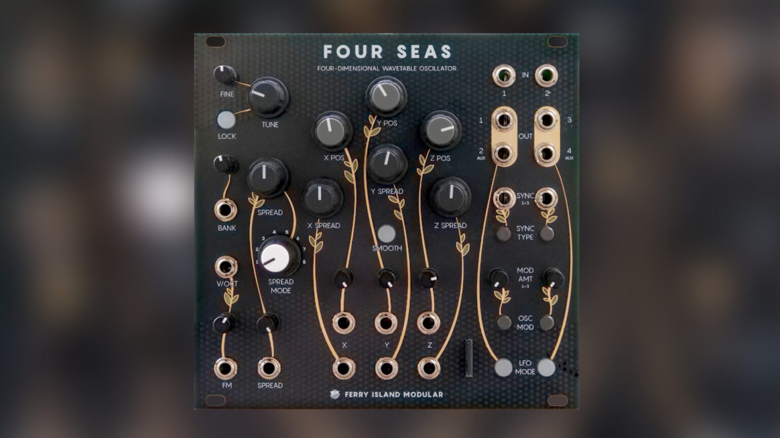 Ferry Island Modular Four Seas, a 4D wavetable oscillator for Eurorack ...