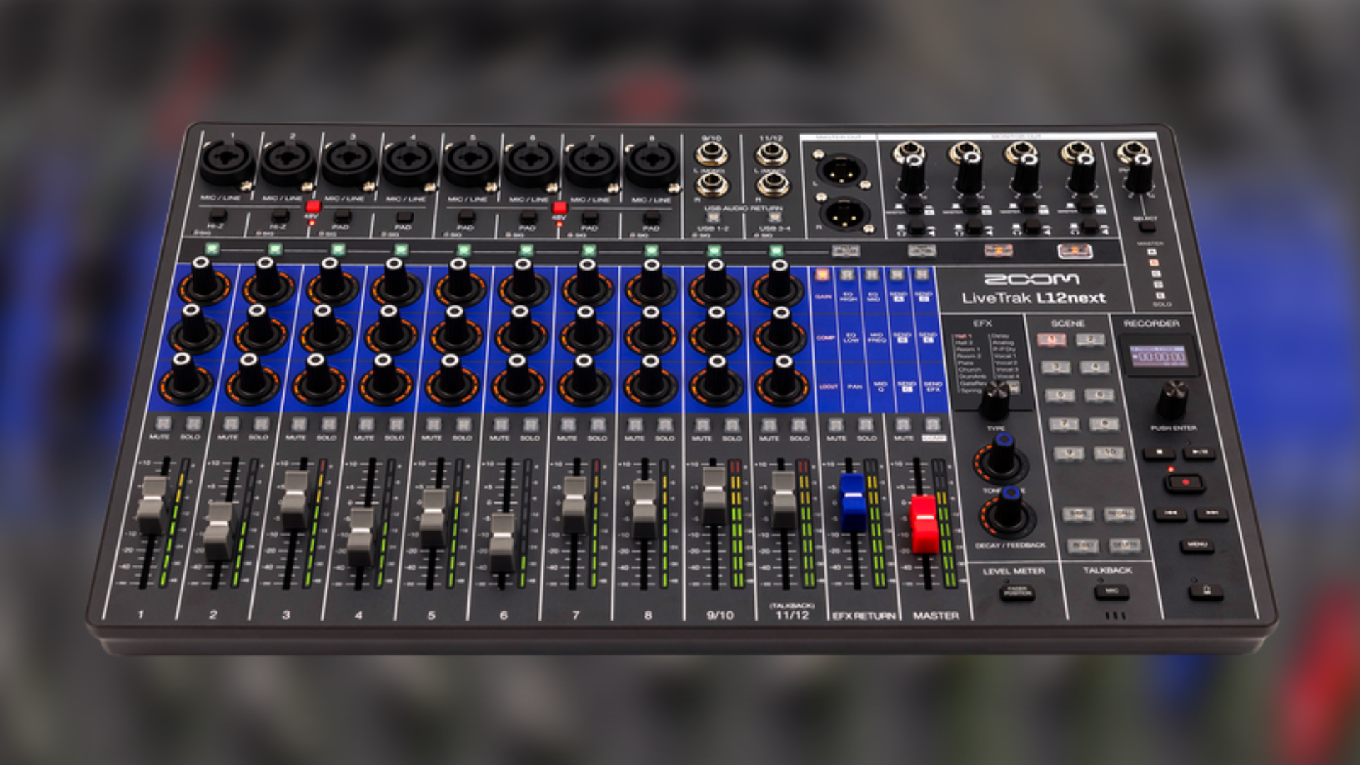 Zoom LiveTrak L12next, digital mixer and multi-track recorder now