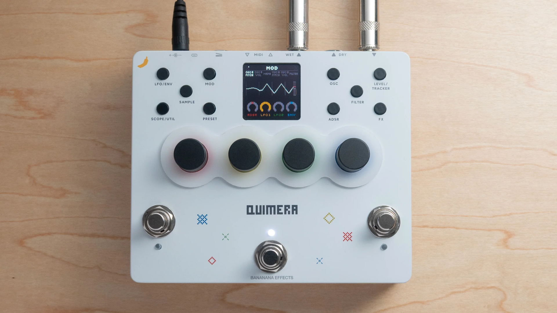 Bananana Effects Quimera Polysynth Pedal for Guitar and MIDI