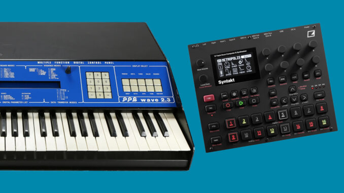 PPG wavetable Elektron Syntakt