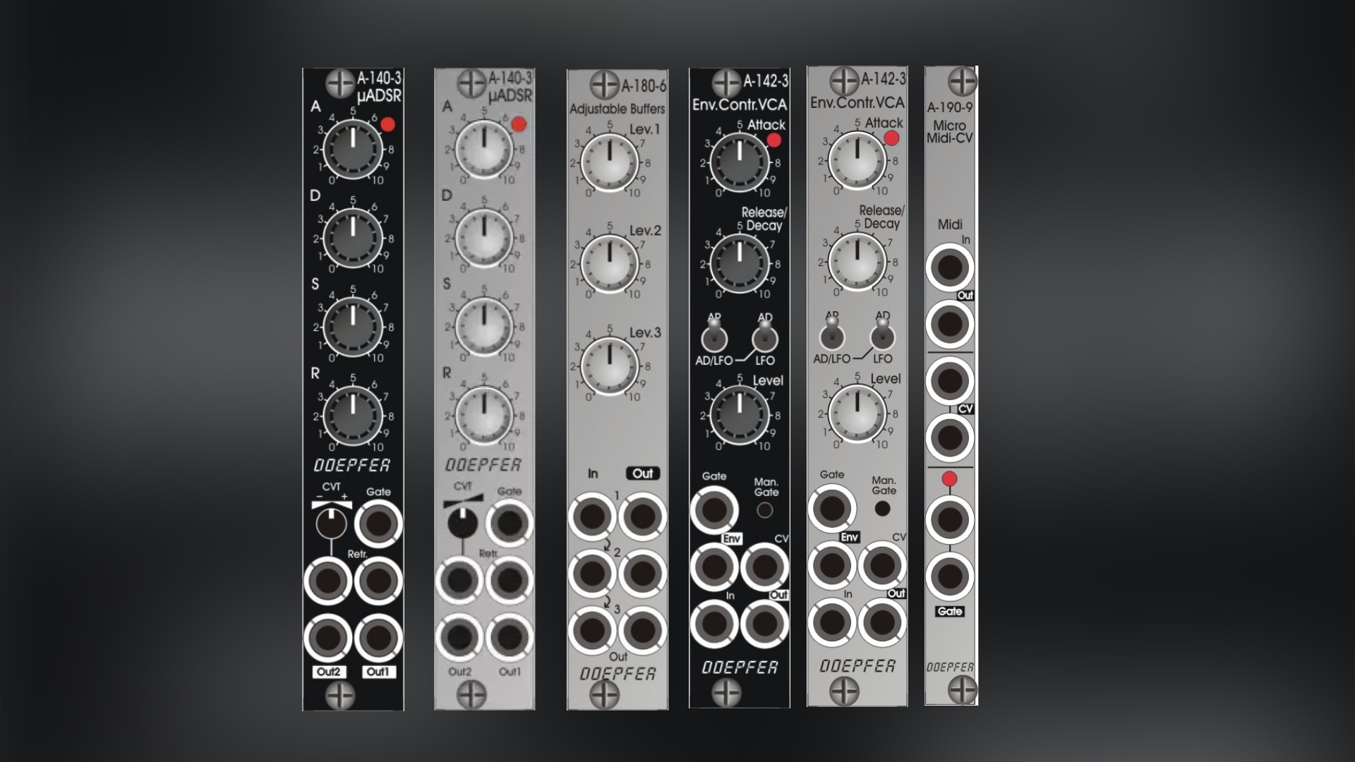 Doepfer Micro Series: Compact ADSR and MIDI-to-CV Modules
